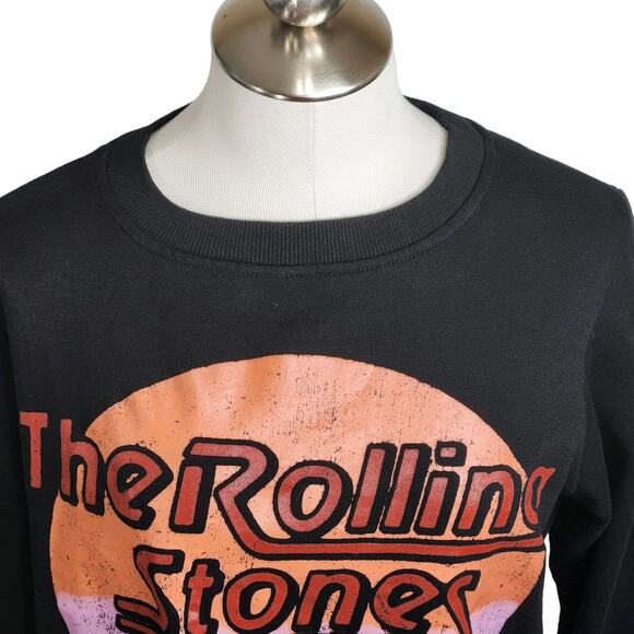 The Rolling Stones Graphic Sweatshirt Womens Small Black - Picture 3 of 9